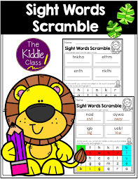 There Are 33 Pages Of Sight Word Worksheet In This Packet Students Will Practice How To Unscramble And Write Sight Words This Packet Is Perfect For Kindergart Di 2020