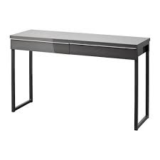 Besta Burs Bureau Brillant Blanc 120x40 Cm Ikea Ikea Mobilier Bureau Bibliotheque Ikea