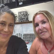 Joanna and Julie- enjoying a Saturday at #rubinijewelers