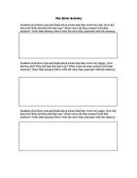 The Giver Pre Reading Activity By Lau Teachers Pay Teachers