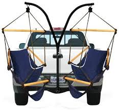 Amazon Com Hammaka Trailer Hitch Stand And Cradle Chairs Combo Blue Hammock For Hitch Garden Outdoor Camping Chairs Camping Accessories Go Camping