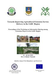 In state service, a principal executive department of state government. Towards Improving Agricultural Extension Service Delivery In The