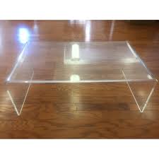 1:6 (barbie size) lucite coffee table with gold & green mermaids. Ikea Acrylic Coffee Table Aptdeco