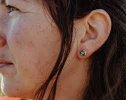 Alaska Wild Salmon Earrings/ Fish Scale Earrings