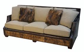 Hos furniturebox finner du garantert en sofa for deg. Adrian Contemporary Western Cowhide Sofa Oatmeal Great Blue Heron Furniture
