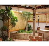 Backyard X-Scapes 24 in. H x 96 in. L Natural Bamboo Fence ...