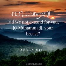 Alam narshoh surasi ibn sirin (r.a.)ning aytishicha, tushda alam nashroh surasini o'qiyotganin ko'rsa, qiyinchilik unga oson bo'lishiga dalildir. Surah Nashrah Pic