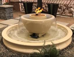 The fire and water fountain, also commonly referred to as the dizengoff square fountain, is a tel aviv landmark in the center of the diz. California 360 Round Fire Water Concrete Bowl Fountain