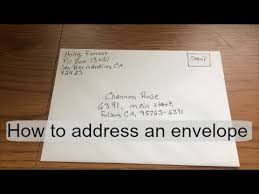 Address letter as you would in the receiving country with country name at the bottom. How To Address Fill Out An Envelope Youtube