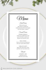 If you create menu for coffee shop, dinner or drinks, crello helps to. Printable Wedding Menu Template For Microsoft Word Elegant Etsy In 2021 Printable Wedding Menu Rehearsal Dinner Menu Menu Card Template