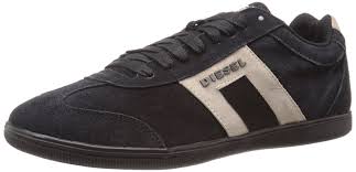 diesel happy hour vintage lounge black beige suede mens