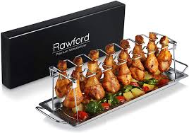 How long do chicken legs take to grill. Rawford Chicken Leg Holder With Space For 12 Legs For Perfectly Grilled Chicken Wings Folding Chicken Leg Holder Made Of Stainless Steel Leg Roaster Amazon De Garden
