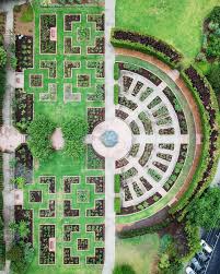 St Kilda Botanical Garden Aerial View Of Roses Aerial Botanical Gardens Garden Design