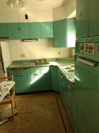 General electric metal kitchen cabinets retro redhead. Vintage Metal Kitchen Cabinets 1950s General Electric Blue Antique Price Guide Details Page