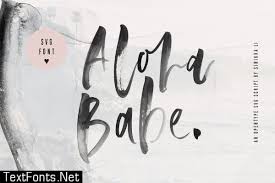 Download Aloha Babe Svg Font