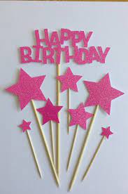 Purple birthday decorations pink birthday cakes happy birthday cake topper birthday cake decorating gold birthday beautiful birthday cakes balloon cake topper garland mini rose gold birthday decoration balloon toppers, confetti party decor gold party wedding engagement diy. Hot Pink Happy Birthday Cake Toppers Pink Glitter Birthday Star Cake Toppers Birthday Cake Toppers Assortment Pack Happy Birthday Cake Topper Pink Happy Birthday Birthday Cake Toppers
