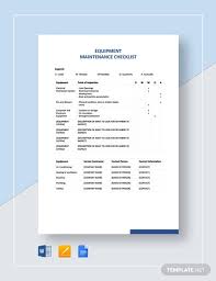 Happen the first day and when the supervisor will meet. 32 Maintenance Checklist Templates Word Pdf Google Docs Free Premium Templates