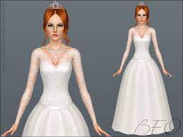 Pin By Kori Jones On Sims 3 Clothing Sims 4 Wedding Dress Dresses Wedding Dresses