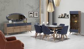 Marcelo Dining Room Medusa Home Marcelo Yemek Odasi Medusa Home Marcelo Dining R Dining Room Furniture Sets Dining Room Table Living Room Decor Apartment