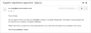 I hereby confirm that i am making this vendor creation request on the basis of receipt of hard copies of the following selected documents and are in. 3 0 3 4 Enterprise Trial Supplier Registration Process Documentation Processmaker