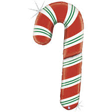 These fun candy cane flavors will have you forgetting about peppermint this christmas. New Christmas Giant 5ft Candy Cane Foil Balloon