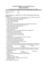 Maybe you would like to learn more about one of these? Soal Uts Xi Plh Tb 2013