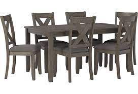 Our collection of white dining tables and black dining tables make for an artful arrangement. Ashley Signature Design Caitbrook D388 425 7 Piece Rectangular Dining Room Table Set Dunk Bright Furniture Dining 7 Or More Piece Sets
