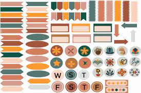 Can be used in other digital craft activities with the png format also provided, so go be creative!! 200 Digital Sticker Good Notes Clipart Grafik Von Nendiemeliaa Creative Fabrica