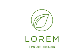 Download Monoline Leaf Logo Design Illustration Graphic By Vectoryzen Creative Fabrica SVG Cut Files