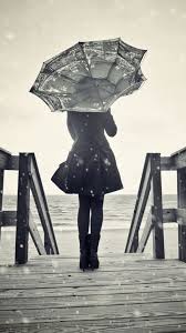 Black And White Umbrella Wallpaper Lonely Girl Umbrella Free Iphone Wallpapers Umbrella Drawing Lonely Girl Umbrella