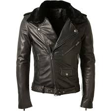 Blk Dnm Black Leather Biker Jacket 1 225 Liked On Polyvore Featuring Men S Fashion Men S Clot Leather Jacket Men Mens Black Jacket Mens Fur Collar Jacket