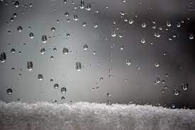 Rain drops on glass and snow - Free Image on 4 Free Photos