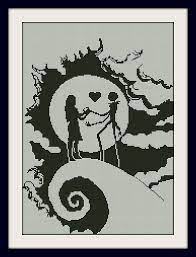 These patterns are all free to use, just click the image and you'll be redirected to where the pattern is. Sally And Jack Skellington Nightmare Before Christmasinc Etsy Cross Stitch Patterns Cross Stitch Disney Cross Stitch