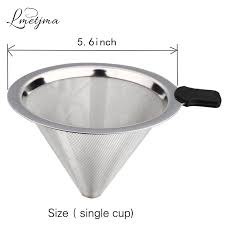 An extremely useful tool, with a clever steel strainer that clips with the funnel at the opening of the spout to remove debris, detritus, and other foreign matter that is not wanted within your final creations. Coffee Strainer Stainless Steel Filter Basket Drop Maker Infuser Cone Shaped Funnel Metal Mesh Permanent Filters Coffee Espresso Machine Parts Accessories Brilliantpala Org
