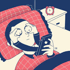 Scary Phone Naive Illustration Satirical Illustrations Meaningful Pictures