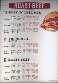 Arby S Menu Slc Menu