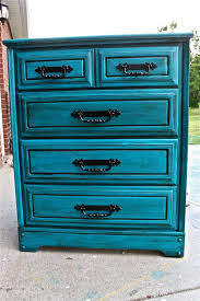 Bondi Blue Vintage Chest Bedroom Furniture Black Drawer Pulls Tv Stand Storage Distressed Furniture Makeover Furniture Diy Black Bedroom Furniture