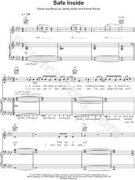 James Arthur Safe Inside Sheet Music In Ab Major Transposable Download Print Sku Mn0171236
