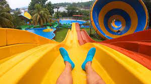 Straddling an area of 11 acres, it is one of the largest in the northern region of peninsular malaysia. Racer Slides Water Slide At Bukit Merah Water Park Youtube