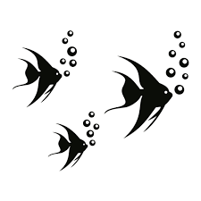 wandtattoo fische wandprinz ch fisch silhouette graffiti schablonen wandtattoos