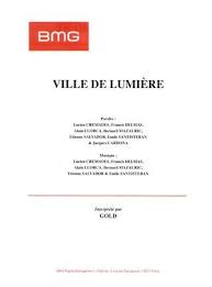 Ville De Lumiere Particuliers 10 Marchands 30 Partition Piano Parole Musique Partitions De Chansons
