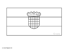 Lã¤nder flagge kroatien zur weltmeisterschaft 2018. Flagge Kroatien Malvorlage Coloring And Malvorlagan