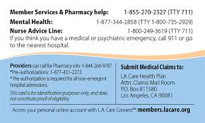 Don't have an account yet? L A Care Covered Id Card L A Care Health Plan