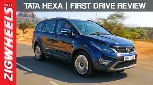 Tata Hexa First Drive Review Zigwheels India Youtube