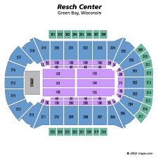 resch center green bay tickets schedule seating chart