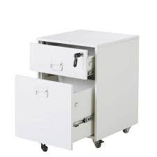 Ce rangement de bureau en métal sur roulettes est unique par sa robustesse et par la modernité de son assemblage. Caisson De Bureau Professionnel Indus En Metal Blanc Loft Business Maisons Du Monde