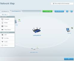 linksys official support overview of the network map tool