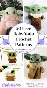 Download your new patterns instantly! 20 Unique Baby Yoda Crochet Pattern Free Crochet Me