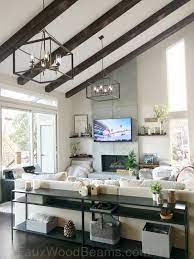 If the beam is to be painted, apply one finish coat before installation. How A Rustic Home Decor Can Pay Off Faux Wood Workshop