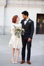 These Gorgeous City Hall Weddings Are Goals City Hall Wedding Dress City Hall Wedding Dress Short Civil Wedding Dresses